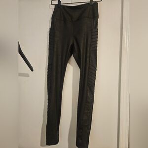 Simply Vera Vera Wang Moto Faux Leather Leggings Small